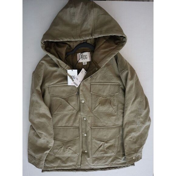 BDG x Urban Outfitters Men's Sz S Taupe Quilted Solid Lined Shirt Jacket - Picture 12 of 14